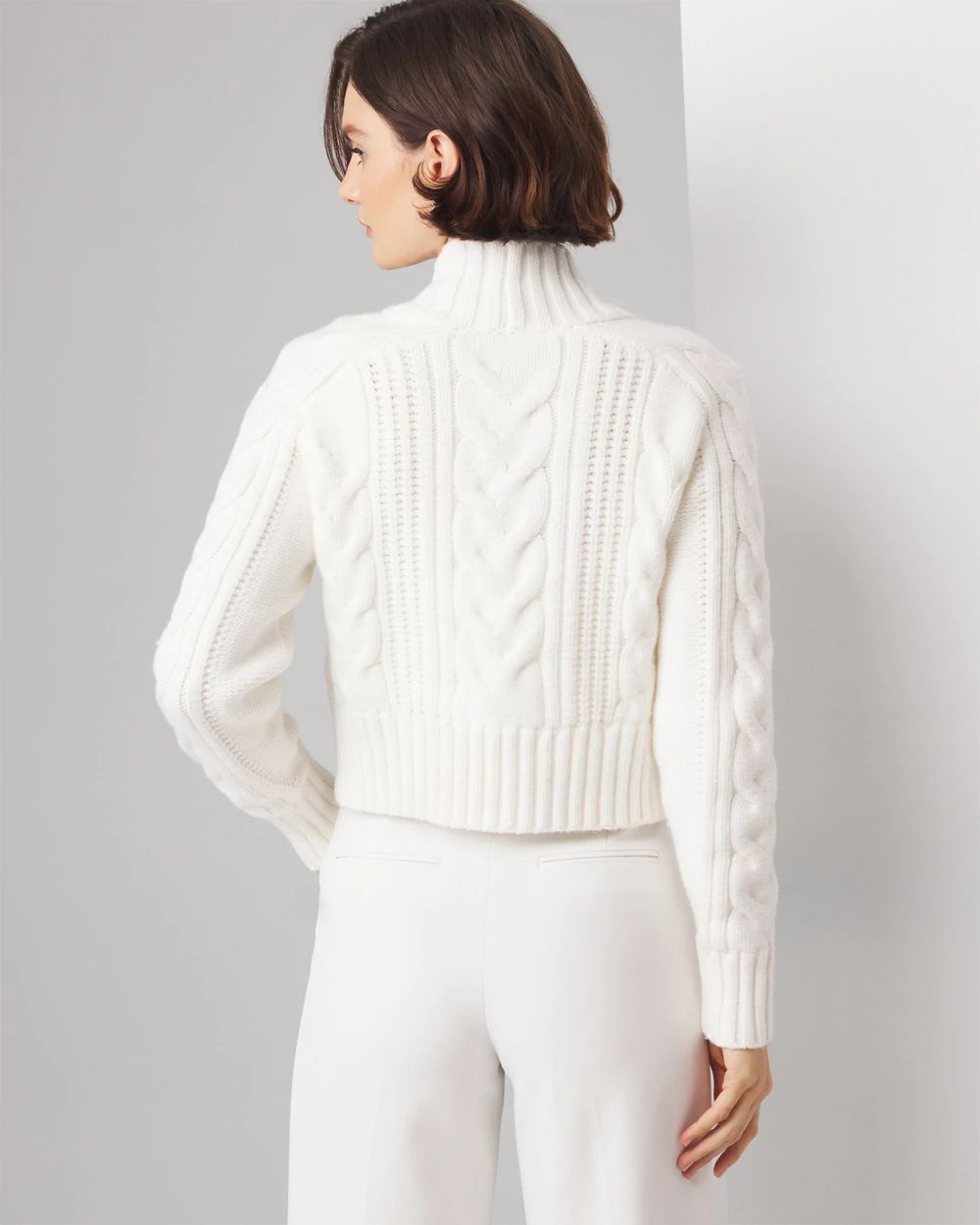 Cabled Cocoon Sweater | White House Black Market